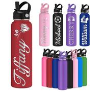Oscolewis Custom Water Bottle Personalized Stainless Steel Name Water Bottles 12 18 24 32 40oz Customized Engraved Insulated Bottle for Women Men Icon7