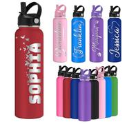 Oscolewis Custom Water Bottle Personalized Stainless Steel Name Water Bottles 12 18 24 32 40oz Customized Engraved Insulated Bottle for Women Men Name7