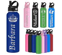 Oscolewis Custom Water Bottle Personalized Stainless Steel Name Water Bottles 12 18 24 32 40oz Customized Engraved Insulated Bottle for Women Men Icon3