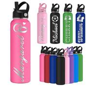 Oscolewis Custom Water Bottle Personalized Stainless Steel Name Water Bottles 12 18 24 32 40oz Customized Engraved Insulated Bottle for Women Men Icon5