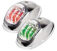 Osculati 11.039.21 Via Evoled Lamps with Light Source, LED Polished Stainless Steel