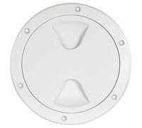 'Osculati Inspection plug with seal and thread, Color:white, DURCHMESSER IN MM:152 mm'