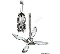 OSCULATI Marine Boat Mirror Polished Stainless Steel Grapnel Anchor 2.5 kg