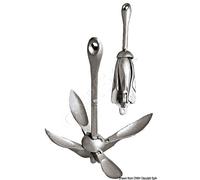 OSCULATI Marine Boat Stainless Steel Grapnel Anchor 12 kg with SAV System