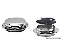 OSCULATI Marine Boat Stainless Steel Hole with Hinge Cap 137x100 mm