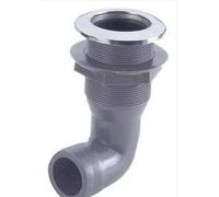 Osculati Nylon skin fitting 3/4 20mm w/SS head 90° adaptor