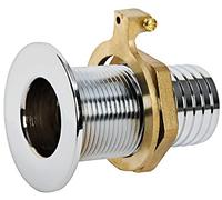 Osculati Thru hull flush mount chromed brass 1/2 x 19 mm