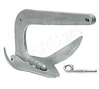 OSCULATI Trefoil Marine Boat Galvanized Steel Anchor 7.5kg 273x531x361mm