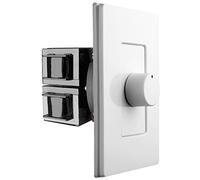 OSD Audio 100W Sleek, Modern, Minimalist Design in Wall Volume Control, Rotary Knob White Impedance Matching SLK100
