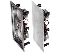 OSD Audio IW525 Dual 5.25" In-Wall Center Channel LCR Speaker with Dual Woofers and Silk Dome Tweeter, 150W (Single)
