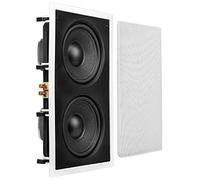OSD Dual 8" in Wall Subwoofer 350W Reinforced Back Bridge, Easy Install, Paintable Grill, IWS88