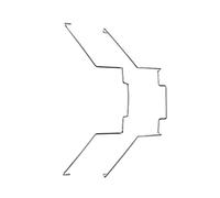 Osdhezcn Fan Clip 8/9/12cm CPU Cooler Mounting Clip for Desktop, Stainless Steel, 12x8x12cm