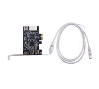 Osdhezcn PCIe 3 Ports Firewire Cable Expansion Card PCI For Express 1394B & 1394A XIO2213B Chipset Adapter For Desktop PC Usb 3.0 Pcie Expansion Card Low Profile