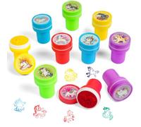 OSDUE 10PCS Assorted Stamps for Kids, Self-Inking Stampers for Arts and Crafts, Novelty Toys for Kids Birthday Gift, Perfect Party, Loot or Prize Bag Filler, Teacher Stamps