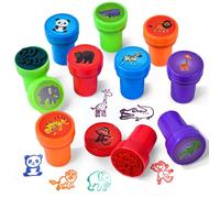 OSDUE 10PCS Assorted Stamps, Self-Inking Stampers for Arts and Crafts, Perfect Party, Loot or Prize Bag Filler, Teacher Stamps