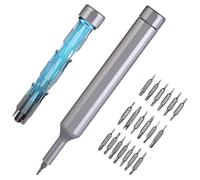 OSDUE 39-in-1 Precision Screwdriver Set, Mini Magnetic Repair Tool Kit, Multi-Bit Screwdriver, for Computer, iPhone, Cell Phone,Electronic, Glasses, Watch, Ring Doorbell, Gray