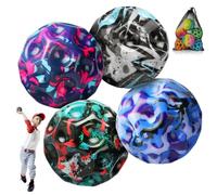 OSDUE 4 PCS Moon Ball, 6.5cm Extreme Space Ball, PU Bounce Sensory Balls, Ultra High Bouncing Sounds Meteor Space Balls with High Resilience for Kid Teens Pocket Money Toys