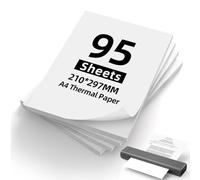 OSDUE A4 Thermal Printer Paper, 210x297mm Printing Paper, Compatible with Phomemo M832/M833/M834 Printers and Other A4 Thermal Printers, for Printing Presentations Labels, Contract, 95 Sheet