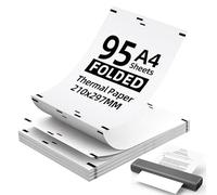 OSDUE A4 Thermal Printer Paper, 210x297mm Printing Paper, Compatible with Phomemo M832/M833/M834 Printers and Other A4 Thermal Printers, for Printing Presentations Labels, Contract, 95 Sheet