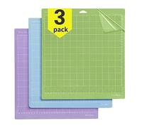 OSDUE Adhesive Replacement Cutting Mat, Adhesive Sticky Cutting Mats for Cricut Explore One/Air/Air 2/Maker, Durable Double-Sided Self Healing Cutting Mat [12x12 inch Variety 3 Pack]