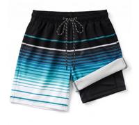 OSDUE Boys Swimming Shorts with Compression Liner Kids 7-14 Years | Quick Dry Boys Swim Shorts 2 in 1 Anti Chafe Swim Trunks with Pockets for Beach Pool Board Swimming Trunks
