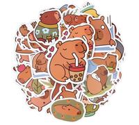 OSDUE Capybara Stickers for Kids,100Pcs Cute Cartoon Waterproof Stickers, Cute Trendy Aesthetic Sticker for Laptop Car Scrapbook Phone Skateboard Computer Wall Window, Kids Girls Boys Adults Gift