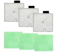 OSDUE CF2 Filter Service Pack 3 Month, Compatible with Interpet Internal CF2 Cartridge Filters, Fish Tank Filters Cartridges Kit (3 Filter Cartridges, 3 Algaway Pads)