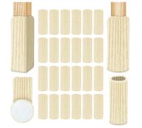 OSDUE Chair Socks,24 PCS Chair Leg Socks with Felt Pads, Non Slip and High Elastic Floor Protectors Covers Furniture Caps Set Fit Round Square Chairs Feet with Diameter