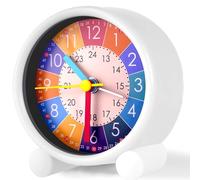 OSDUE Children's Alarm Clock,3 Inches Silent Non-Ticking Analog Quartz Alarm Clocks, Easy to Read Dial, Learn The Time for Boys Girls, Bedroom, School Gifts, Battery Powered