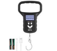 OSDUE Digital Suitcase Scale, 110lb/50kg Luggage Scale, Portable Suitcase Weighing Scales with Extra Wide Handle, Backlit LCD Display,4 Unit Conversions, 2 AAA Batteries & USB-C Charging Cable