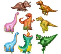 OSDUE Dinosaur Animals Balloons Dinosaur Theme Party Supplies, 8 PCS Birthday Decorations,Tyrannosaurus Rex, Velociraptor, Triceratops, Ceratosaurus Ballons for Baby Shower Birthday Supplie