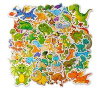 OSDUE Dinosaur Stickers for Kids,100Pcs Cute Cartoon Waterproof Stickers, Cute Trendy Aesthetic Sticker for Laptop Car Scrapbook Phone Skateboard Computer Wall Window, Kids Girls Boys Adults Gift
