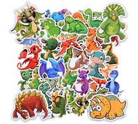 OSDUE Dinosaur Stickers for Kids,50Pcs Cute Cartoon Waterproof Stickers, Cute Trendy Aesthetic Sticker for Laptop Car Scrapbook Phone Skateboard Computer Wall Window, Kids Girls Boys Adults Gift
