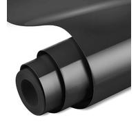 OSDUE Heat Transfer Vinyl Roll HTV Vinyl, 12" x 10ft Black Iron on Vinyl for T-Shirts, DIY Clothes, Bags, Shoes and Other Textiles, Heat Press Vinyl for DIY Craft Designs