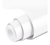 OSDUE Heat Transfer Vinyl Roll HTV Vinyl, 12" x 10ft White Iron on Vinyl for T-Shirts, DIY Clothes, Bags, Shoes and Other Textiles, Heat Press Vinyl for DIY Craft Designs