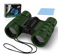 OSDUE Kids Telescope Outdoor Toys, 4x30 High Resolution Binoculars for Kids Educational Learning, Sports & Outside Play, Gifts for Age 3-12 Boys & Girls (Army Green)