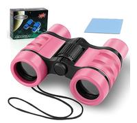 OSDUE Kids Telescope Outdoor Toys, 4x30 High Resolution Binoculars for Kids' Educational Learning & Sports, Gifts for Age 3-12 Boys & Girls (Pink)