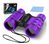 OSDUE Kids Telescope Outdoor Toys, 4x30 High Resolution Binoculars for Kids Educational Learning, Sports and Outside Play, Gifts for Age 3-12 Boys Girls (Purple)