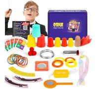 OSDUE Magic Kit, Magic Tricks for Kids Instructions for Each Trick for Kids Ages 6 7 8 9 10 11 12, Birthday Gift Toys for Girls Boys Beginners