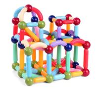 OSDUE Magnetic Building Blocks,72PCS Magnetic Sticks, Building Construction STEM Educational Blocks Birthday Gifts