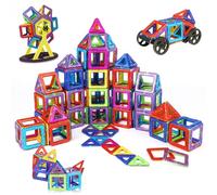 OSDUE Magnetic Building Blocks, 84PCS Magnetic Tiles Shape Toys Magnetics Construction Block Games for 3-8 Years Old Boys Girls Montessori Toddler Toys Educational Toy Birthday Gifts for Kids