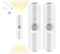 OSDUE Magnetic Light, Wall Lamp Battery Operated Rechargeable RGB 3 Color Temperature Smart Sconce Lights, Motion Sensor Light Indoor for Bedroom Corridor Porch Bathroom Staircase, 2 Pack