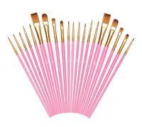 OSDUE Paint Brushes, 20 PCS Art Paint Brush Set Nylon Hair Artist Paint Brushes or Acrylic Oil Watercolor Gouache Face Painting, Different Sizes for Artists, Adults and Kids