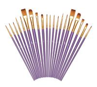 OSDUE Paint Brushes, 20 PCS Art Paint Brush Set Nylon Hair Artist Paint Brushes or Acrylic Oil Watercolor Gouache Face Painting, Different Sizes for Artists, Adults and Kids