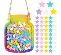 OSDUE Reward Jar With 100 Stars - Motivate Good Behavior, Star Collect System for Home School Classroom, Teacher and Parent