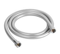 OSDUE Shower Hose, 1.5m PVC Universal Shower Pipe Anti-Kink, Standard Replacement Hose, Explosion-Proof, Anti-High Pressure, High Temperature Resistant, Leak Proof, Silver