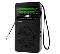 OSDUE Small Radio, Portable Radio FM/AM/SW Battery Operated with Back Clip, Speaker and Headphone Jack, Pocket Radios for Indoor, Outdoor and Emergency, Easy to Use