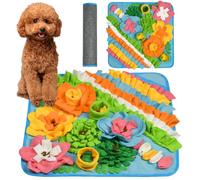 OSDUE Snuffle Mat for Dogs, Dog Snuffle Mat, Pet Slow Feeding Mat Encourages Natural Foraging Skills Slow Eating, Smell Training, Stress Relief, Puzzle Training Toy for Large Medium Puppies-50 * 50CM