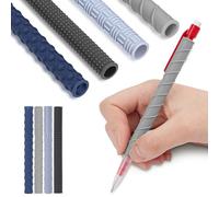 OSDUE Textured Silicone Pencil Sleeve, Sensory Pencil Grips Sensory Fidget Toys for ADHD Autism Anxiety Stress Relief, Textured Pencil Grips for Kids Teens Adults (4 Sleeves & 2 Mechanical Pencils)