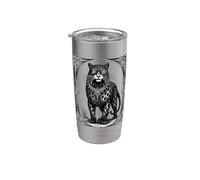 Ose Ars Goetia Demon Leopard Stainless Steel Insulated Tumbler